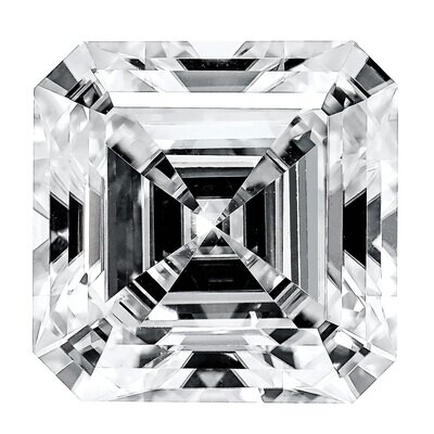 Moissanite True Light H Color 10mm Asscher Cut Gemstone MT-1000-ASH-QR, MPN: MT-1000-ASH-QR,