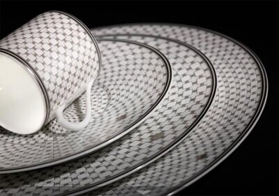 J. Seignolles Home Platinum Dessert Plate 8.25 Inch JS171429, MPN: JS171429,