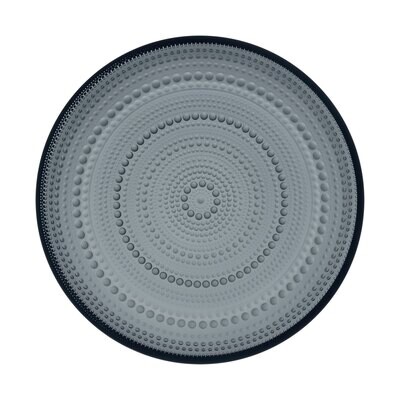 iittala Kastehelmi Medium Plate 9.75 Inch Dark Grey, MPN: 1057144, 6411923670708