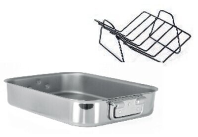 Mauviel M&#39;Cook Roasting Pan with Rack 40 x 30cm 521743