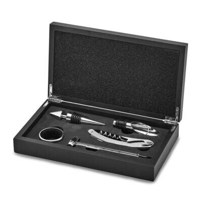 Five Piece Wine Gift Set In Wooden Box GM20804, MPN: GM20804, 788089145927