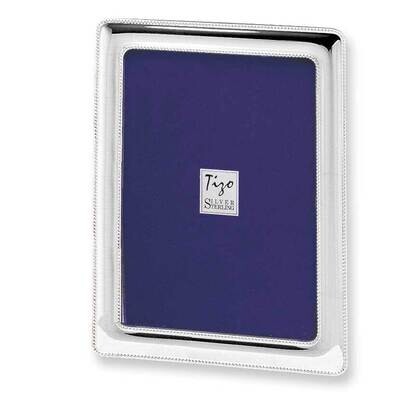 925 Beaded 7.5x9.5 Photo Picture Frame Sterling Silver GL9357, MPN: GL9357,