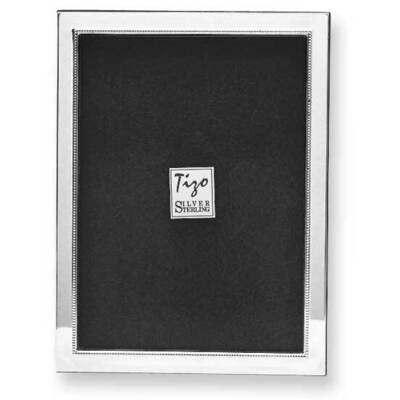 925 Beaded 5x7 Photo Picture Frame Sterling Silver GL9331, MPN: GL9331,