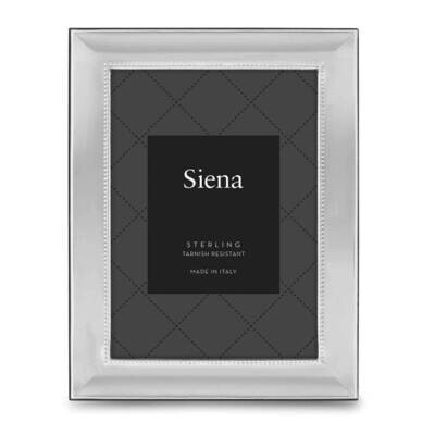 Bilaminate Beaded 5X7 Photo Picture Frame Sterling Silver GM19958, MPN: GM19958, 800061279991