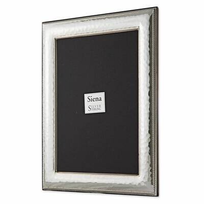 Bilaminate Hammered Roped Border 7.5X9.5 Picture Frame Sterling Silver GM12613, MPN: GM12613,