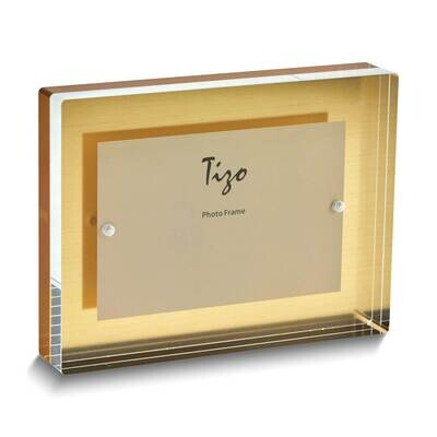 Lucite Gold-tone 5 x 7 Inch Photo Picture Frame GM26026, MPN: GM26026,