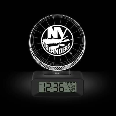 Game Time New York Islanders LED 3D Illusion Alarm Clock GM25318-NYI, MPN: GM25318-NYI, 81006814142