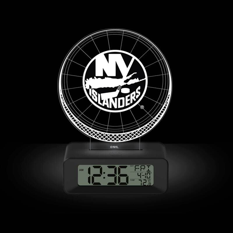 Game Time New York Islanders LED 3D Illusion Alarm Clock GM25318-NYI