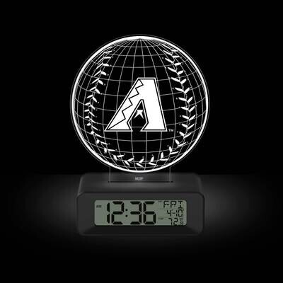 Game Time Arizona Diamondbacks LED 3D Illusion Alarm Clock GM25316-ARI, MPN: GM25316-ARI, 810068140…