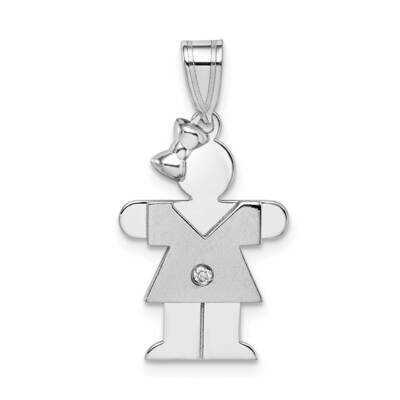 A Diamond Kid Pendant 14k White Gold XK431A, MPN: XK431A, 883957236704