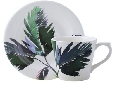 Gien Jardins Extraordinaires Vegetal Tea Cups &amp; Saucers 18242PTC48, MPN: 18242PTC48, 840769037226