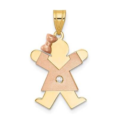 VS Diamond Kid Pendant 14k Two-tone Gold XK499VS, MPN: XK499VS, 883957235660