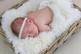 Baby Headband Baby Pearl Flower Headband Newborn Ivory Head band Baby Pearl Headband Flower Girl He…