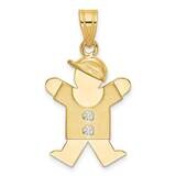 AAA Diamond Kid Pendant 14k Gold XK466AAA, MPN: XK466AAA, 883957117294