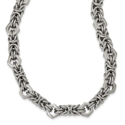 24 Inch Necklace Stainless Steel Brushed and Polished SRN2531-24 by Chisel, MPN: SRN2531-24, 191101…