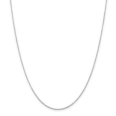 1.30mm Forzantina Cable Chain 22 Inch Sterling Silver QPE46-22, MPN: QPE46-22,