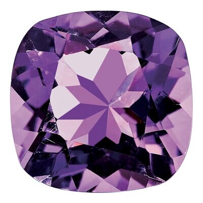 Amethyst 10mm Square Cushion AA Quality Gemstone AM-1000-CUF-AA, MPN: AM-1000-CUF-AA,
