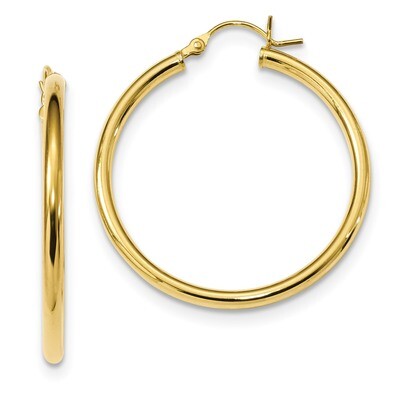Hoop Earrings Sterling Silver Gold-Tone Polished QE13153, MPN: QE13153, 191101232930