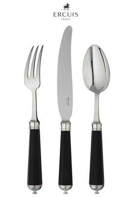 Ercuis Conde Octogone Ebony Salad Serving Fork Sterling Silver F630102-44, MPN: F630102-44, 3660656…