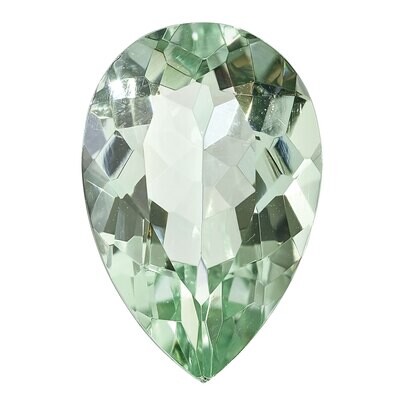 Green Quartz 8X5mm Pear AA Quality Gemstone GQ-0805-PSF-AA, MPN: GQ-0805-PSF-AA,