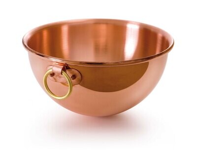 Mauviel M&#39;PASSION Egg White Beating Bowl With Ring 8 Inch 219120