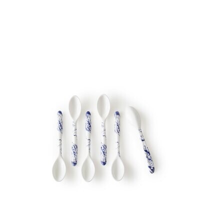 Caskata Lucy Blue Small Spoon Set of 6 Blue SMSPN-380, MPN: SMSPN-380, 817325011020