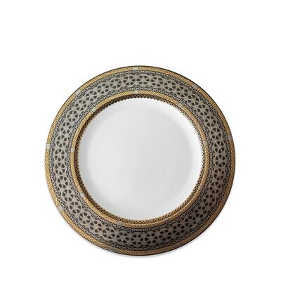 Caskata Hawthorne Onyx Rimmed Salad Plate Gold Blue Platinum BOL-114, MPN: BOL-114, 817325017251