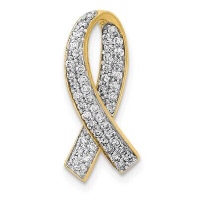 Breast Cancer Awareness Pendant 14k Gold Diamond PM5191-033-YA, MPN: PM5191-033-YA, 883958000007