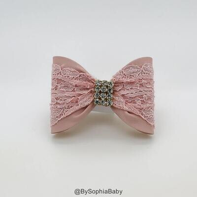 Pale Pink Baby Bow Baby Hair Clip Pale Pink Bow Hair Clip Pink Hair Clip Toddler Hair Clip Girls Bo…