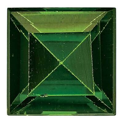 Green Tourmaline 4mm Square Step Cut AA Quality GT-0400-SQS-AA, MPN: GT-SQS-AA,