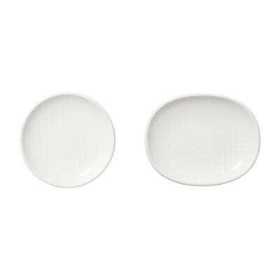 iittala Raami Small Plate White Set of 2 4.5 Inch &amp; 5.5 Inch, MPN: 1055130, 6411923668866