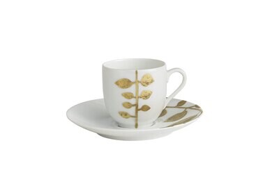 Robert Haviland Daphne White Coffee Cup &amp; Saucer HP16321-WH, MPN: HP16321-WH,
