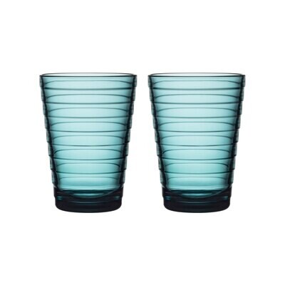 iittala Aino Aalto Tumbler Set of 2 11 oz. Sea Blue, MPN: 1027322, 6411923664912