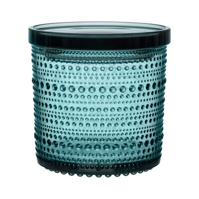 iittala Kastehelmi Jar 4.5 x 4.5 Inch Sea Blue, MPN: 1026962, 6411923664141