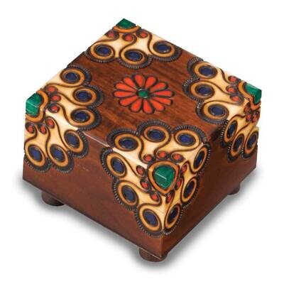 Wooden Floral Trinket Box GM16130, MPN: GM16130, 610939080839