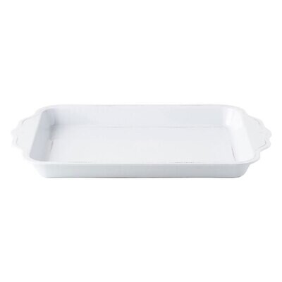 Juliska Berry &amp; Thread Whitewash Melamine 24 Inch Handled Tray MA07/100, MPN: MA07/100, 810882033955