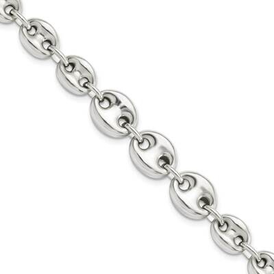Fancy Link 7.5 Inch Bracelet Sterling Silver Polished QG5971-7.5, MPN: QG5971-7.5, 191101781896