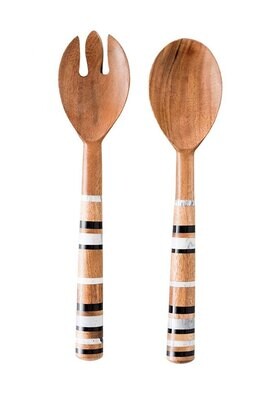 Juliska Stonewood Stripe Salad Server Set MS30X/390, MPN: MS30X/390, 815261024869