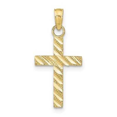 Diamond-Cut Cross Pendant 10k Gold 10K9640, MPN: 10K9640,