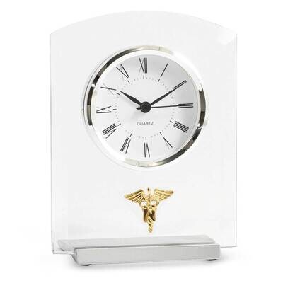 Nursing Beveled Glass Quartz Clock with Stainless Steel Accents GM21457, MPN: GM21457, 797140386797