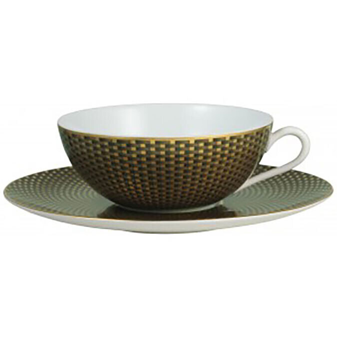 Raynaud Tresor Tea Cup Extra And Saucer Brown 0547-37-854022, MPN: 0547-37-854022, 3660006763650