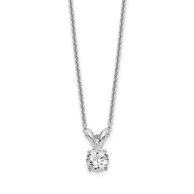 1/4Ct. Round Certified Lab Grown Diamond Vs/Si, D E F, Solitaire Pend 14k White Gold PM4396-025C-WL…