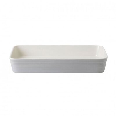 Royal Doulton Maze Light Grey Rectangular Roaster 15.7 Inch 2.5 Qt 1054425, MPN: 1054425, 701587433…