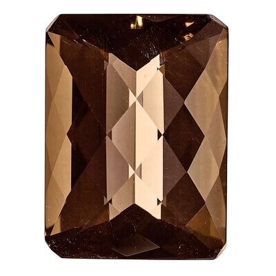 Smoky Quartz 6X4mm Oct Checkerboard AA Quality Gemstone SQ-0604-OCX-AA, MPN: SQ-0604-OCX-AA,