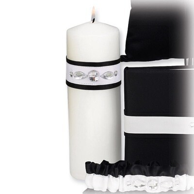 Black Glitz &amp; Glam Unity Candle GM6493