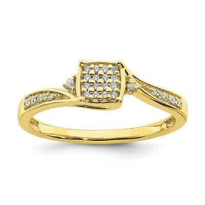Diamond Cluster Engagement Ring 10k Yellow Gold RM6402E-010-0YAA, MPN: RM6402E-010-0YAA, 1911013991…