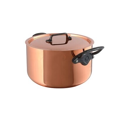 Mauviel M&#39;HERITAGE M&#39;200Ci Stewpan With Lid 9.4 Inch 693125