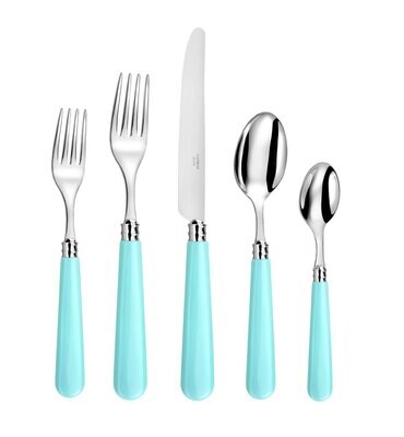 Capdeco Altea Aqua 5 Piece Place Setting ALT82-5SET, MPN: ALT82-5SET,