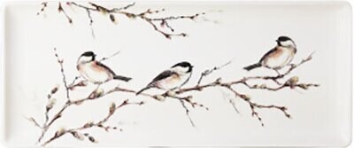 Gien Les Oiseaux De La Foret Oblong Serving Tray 1854CPCA01, MPN: 1854CPCA01, 3660838019765