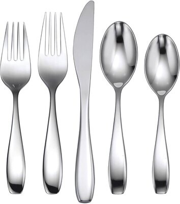 Oneida Stafford Mirror 20 Piece Flatware Set T532020TRI, MPN: T532020TRI, 79363143341